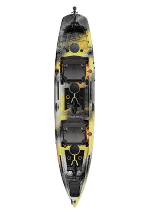 PRE VENTA Kayak Taimen Pedal 14 doble Flipper Yellow / Camo